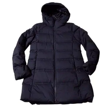 유니클로 심리스 다운 코트 네이비 M