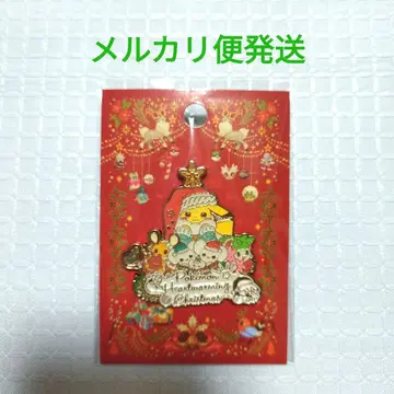 포켓몬 센터 한정판 크리스마스 로고 핀즈 2024 핀 배지 1