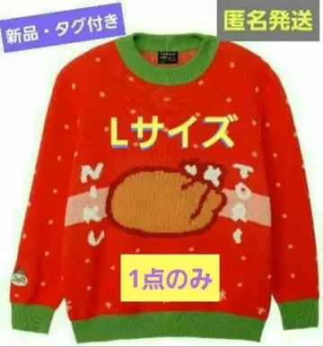 새상품 치이카와 파크 스웨터 토끼 TORINIKU 레드 L 사이즈