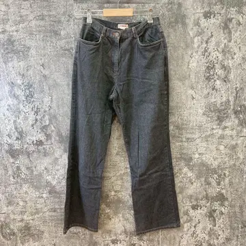 맥레거 하이라이즈 스트레이트 청바지 블랙 돌려입기 발군(64-91)