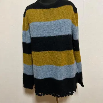 안나리타 [이탈리아] 굵은 보더 스웨터