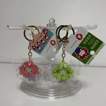 산리오 미야쿠미야쿠 키링 클리어 최애 컬러 포차코 회전식 스탠드