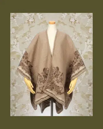 앤티크 버드 판초 베이지