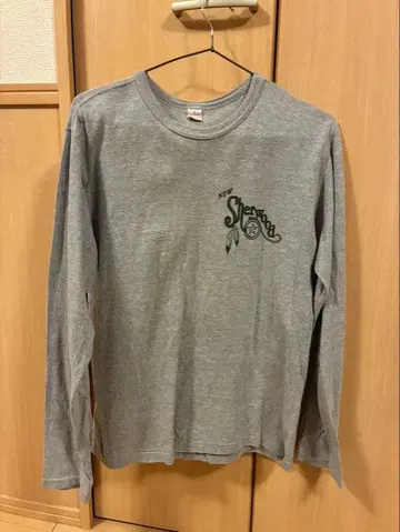 FLATHEAD 그레이 긴팔 티셔츠