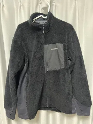 mont-bell 플리스 자켓 L-R 블랙
