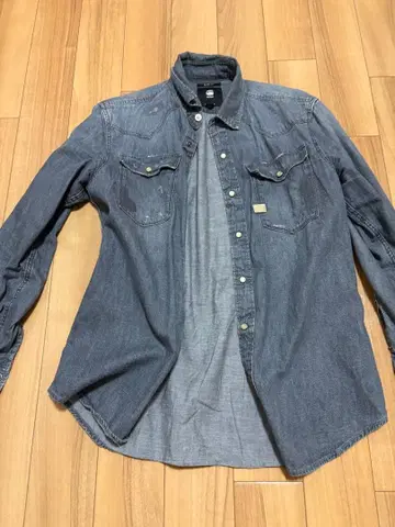 지스타 긴팔 셔츠 데미지 가공