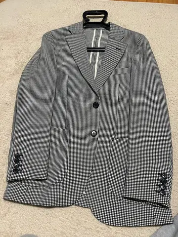 Havana 테일러드 자켓 블랙 화이트 체크 A4