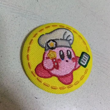 커비 카페 자수 배지 셰프 커비