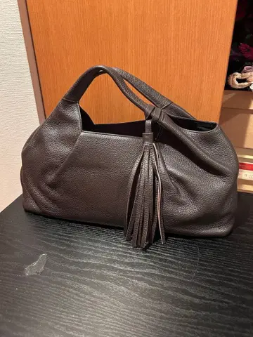 PIACERE 다크 브라운 핸드백