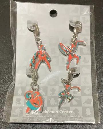 포켓몬 센터 한정판 메탈 참 컬렉션 4개 세트 디오시스