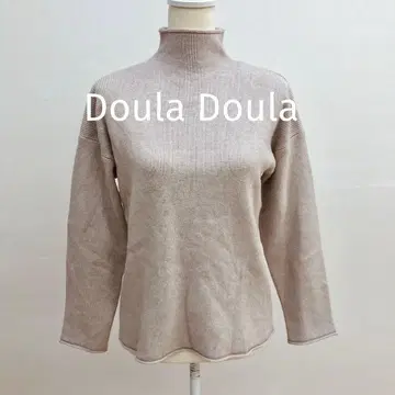 Doula Doula 두라 두라 하이넥 리브 니트