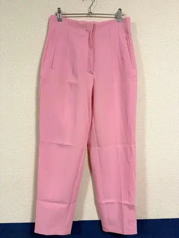 [ ZARA ] 핑크 하이웨스트 테이퍼드 팬츠