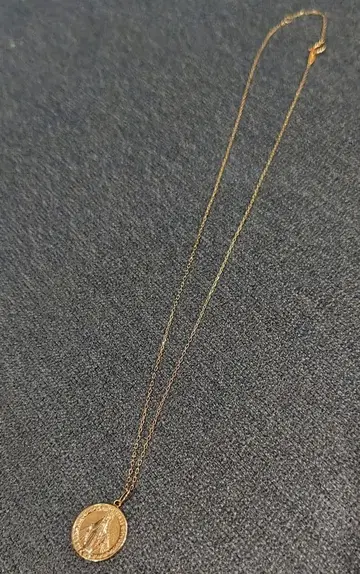 10k k10 마리아 코인 펜던트 목걸이 세트