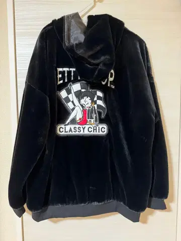 BettyBoop 베티짱 퍼 블루종 4L