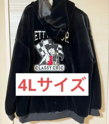 BettyBoop 베티짱 퍼 블루종 4L