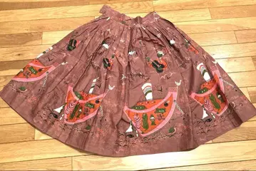 앤티크 플레어 스커트