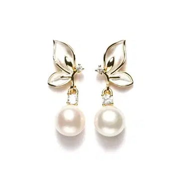 담수 진주 10~11mm 귀여운 디자인의 패셔너블 귀걸이