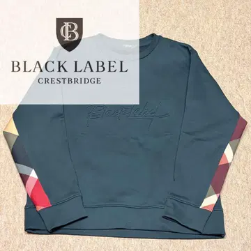 블랙 라벨 체크 맨투맨 블랙 xl