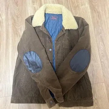 R.H 빈티지 보아 옷깃 브라운 자켓