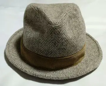 미사용 택 포함 arth 중절모 Harris Tweed