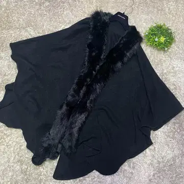 [ 새상품급 ] 퍼 판초 가디건 페이크 성숙/러블리 부드러움 루즈핏