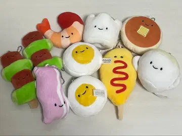 귀여운 먹거리들 봉제 인형 묶음 판매