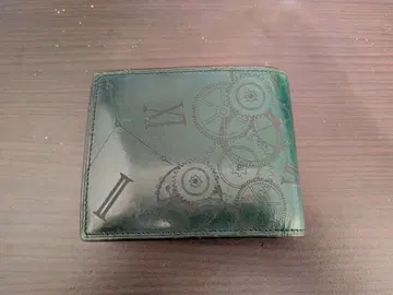 유하크 이단 접이식 지갑 다크 그린