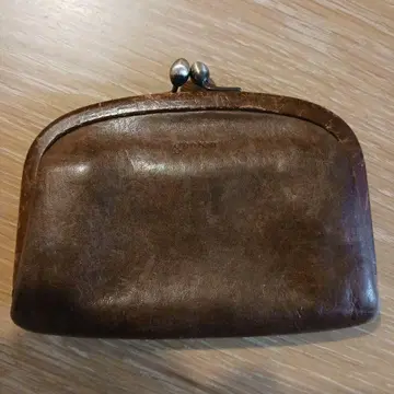 genten 가죽 코인 케이스 브라운