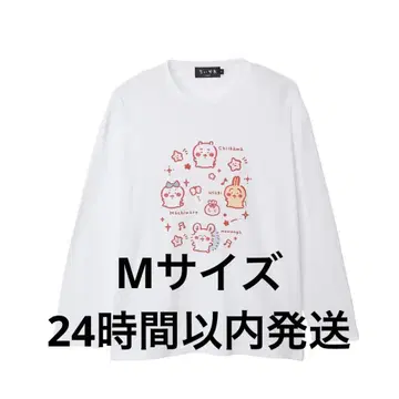 치이카와 (먼작귀) 긴팔 T셔츠 작은 것 화이트