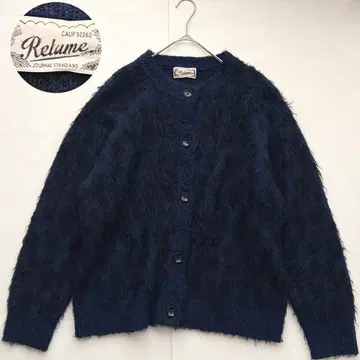 저널 스탠다드 모헤어 MIX 레오파드 가디건 울 네이비