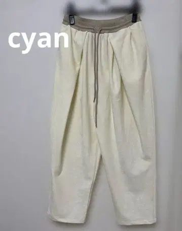 cyan tokyo 카르제 벨루아 오버 어택 테이퍼드 38 Ivory