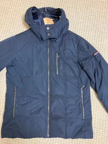 빔즈 네이비 후드 부착 다운 자켓 M