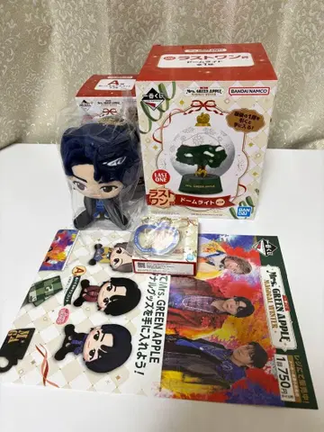 제일복권 미세스 A상 봉제 인형 와카이 히로토 라스트 원상 돔 라이트