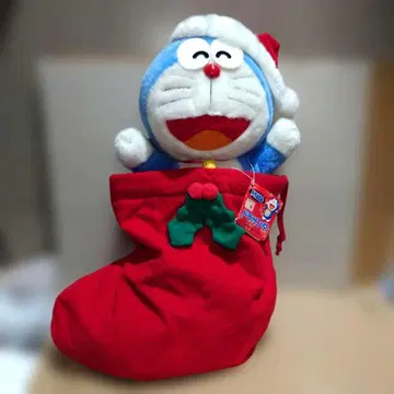 도라 산타 봉제 인형 도라에몽 X'mas 삭스 크리스마스 선물
