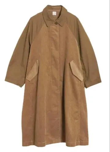 Ungrid 브라운 코듀로이 롱 코트