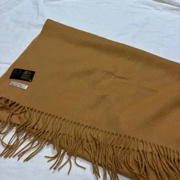 택 포함 새상품 브론즈 머플러 울 캐시미어 골드 베이지 계열 대형