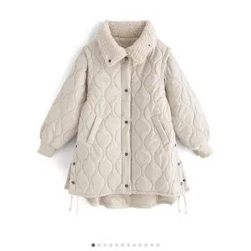GRL/소매 2way 퀼팅 자켓[kd61]아이보리