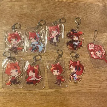 스토푸리 리이누군 아크릴 키링 부채 키링