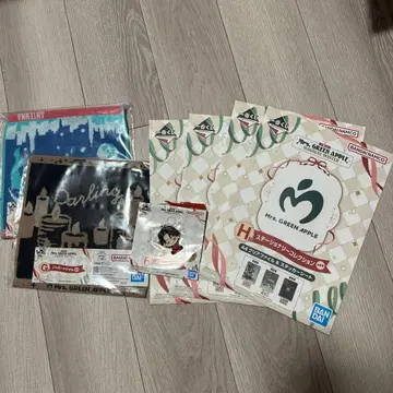 Mr's GREEN APPLE 클리어 파일 5장 세트