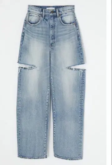 레어 사이즈 23인치 MOUSSY 컷 아웃 디자인 데님