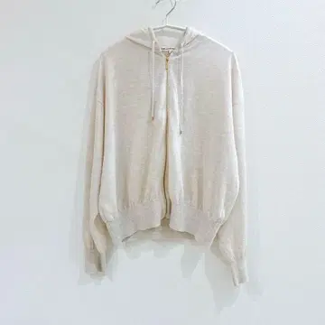 [ 새상품급 ] 23구 샤이니 시어 니트 후드티 38 베이지