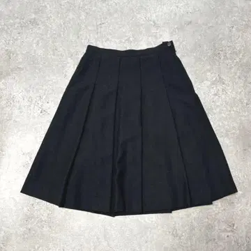 s3309 WATERBACK 미디 스커트 플리츠 무지 안감 울 혼방