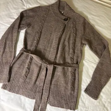 고급 알파카 혼방 소재 MUJI 무인양품 니트 가디건 사이즈 M