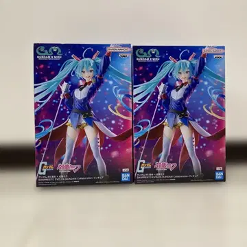 반다이 GUNDAM x 하츠네 미쿠 피규어 2개 세트