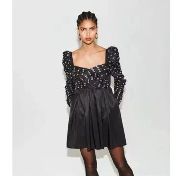 Selfportrait 인기 블랙 원피스