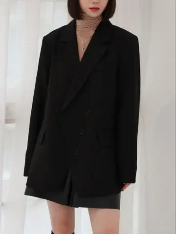 by muni:r 보이핏 오버핏 쓰리 버튼 자켓