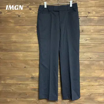 [ IMGN ] 미사용 새상품 네이비 스트라이프 슬랙스 M