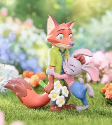 주토피아 피규어 닉 주디 FLOWER WORLD