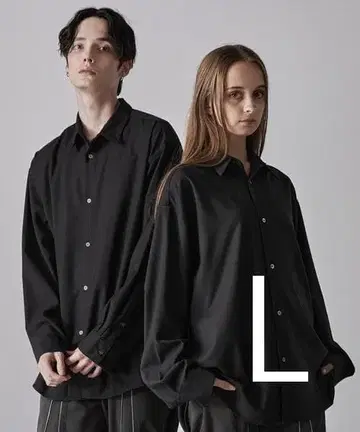 [ 새상품급 ] CLEL 울라이크 2way 디자인 셔츠 블랙 L