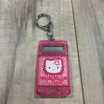 산리오 헬로키티 미니 계산기 키링 핑크 1997 레트로